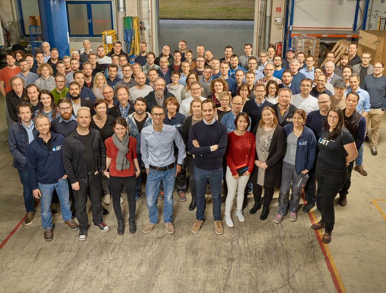 Gruppenbild der 4JET-Mitarbeiter