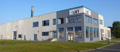 Außenansicht des ehemaligen 4JET-Standortes in Alsdorf.