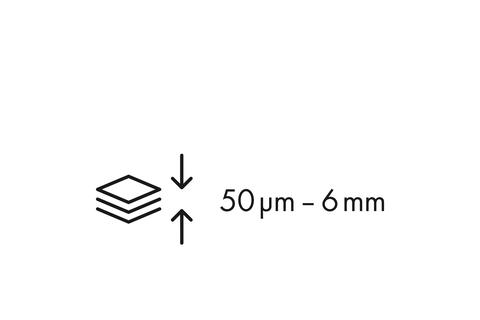 Thickness of Material Thickness of Material
