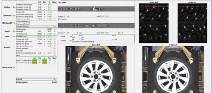 Screenshot der digitalen Benutzeroberfläche zu einem Bilderverarbeitungsjobs.
