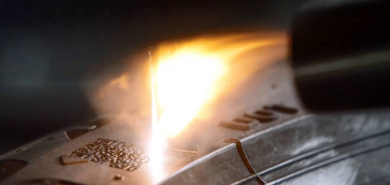 QR Code engraving process QR Code engraving process