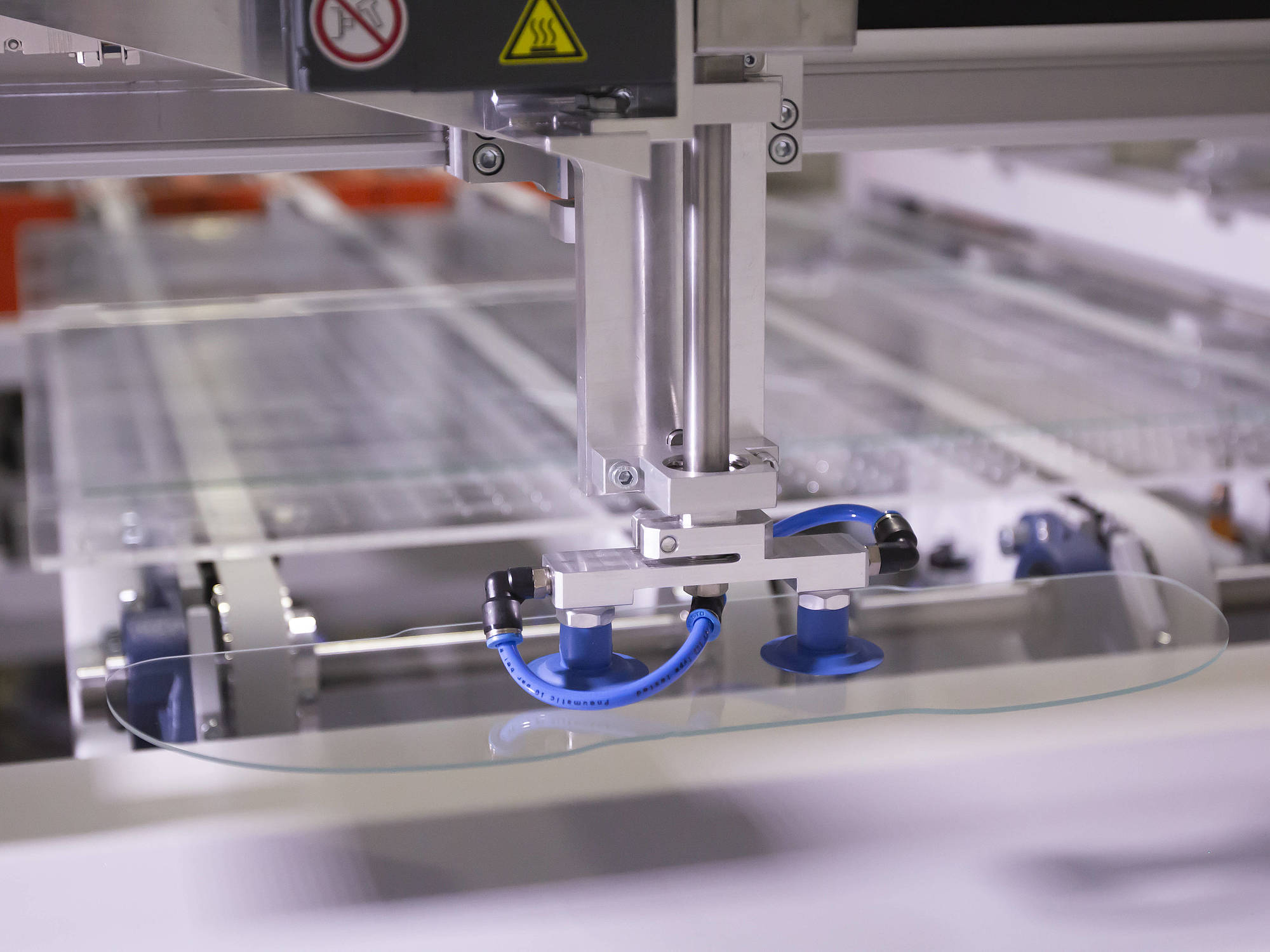 Optional Carrier Picking of separated product from optiional carrier