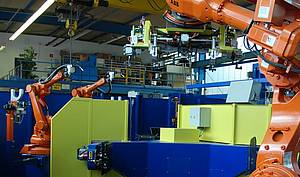 Robolution has years of expertise in building customized robotic cells Robolution has years of expertise in building customized robotic cells