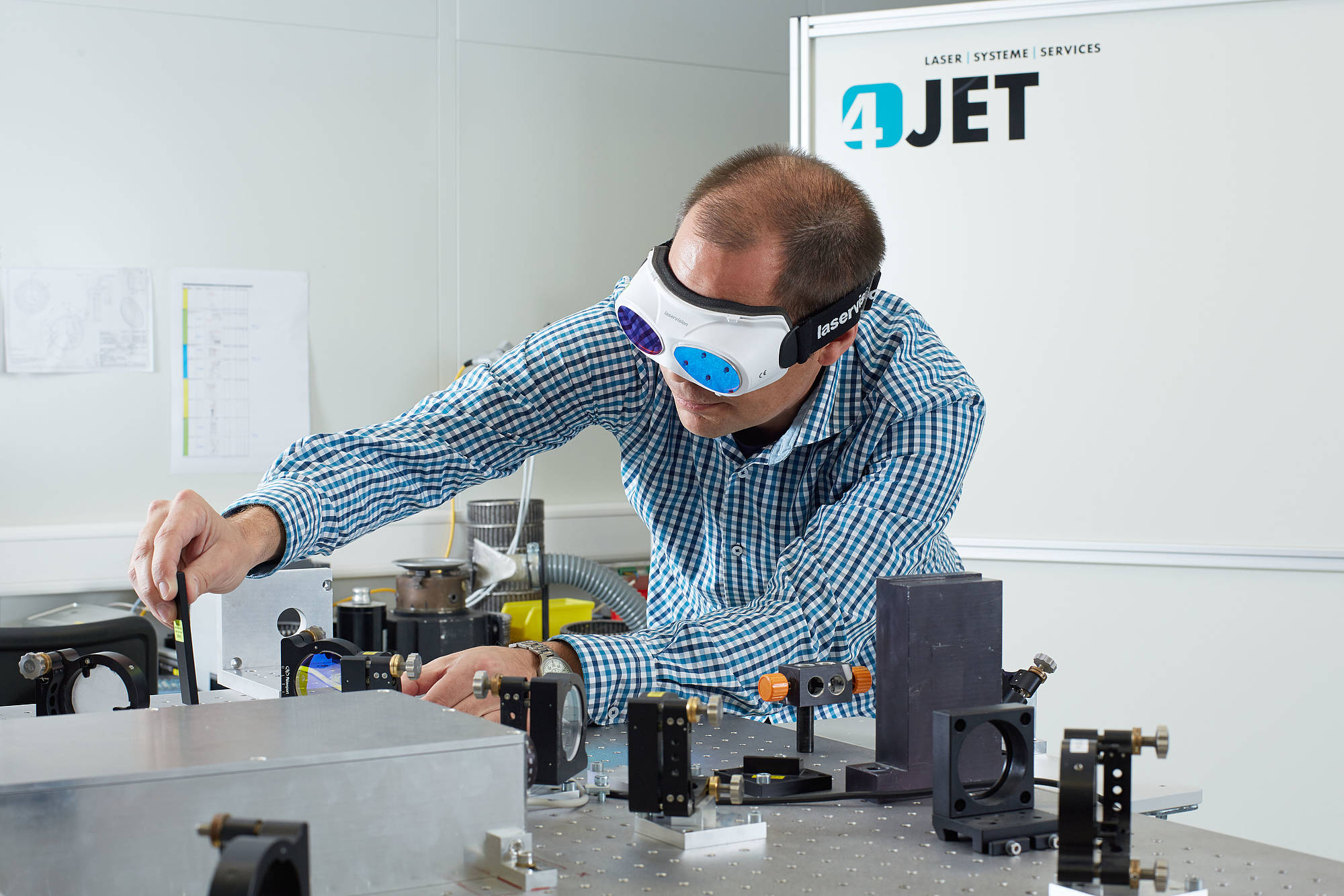 Optimierung einer Strahlengangs im Labor