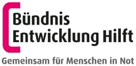 Logo von „Bündnis Entwicklung Hilft. Gemeinsam für Menschen in Not“.