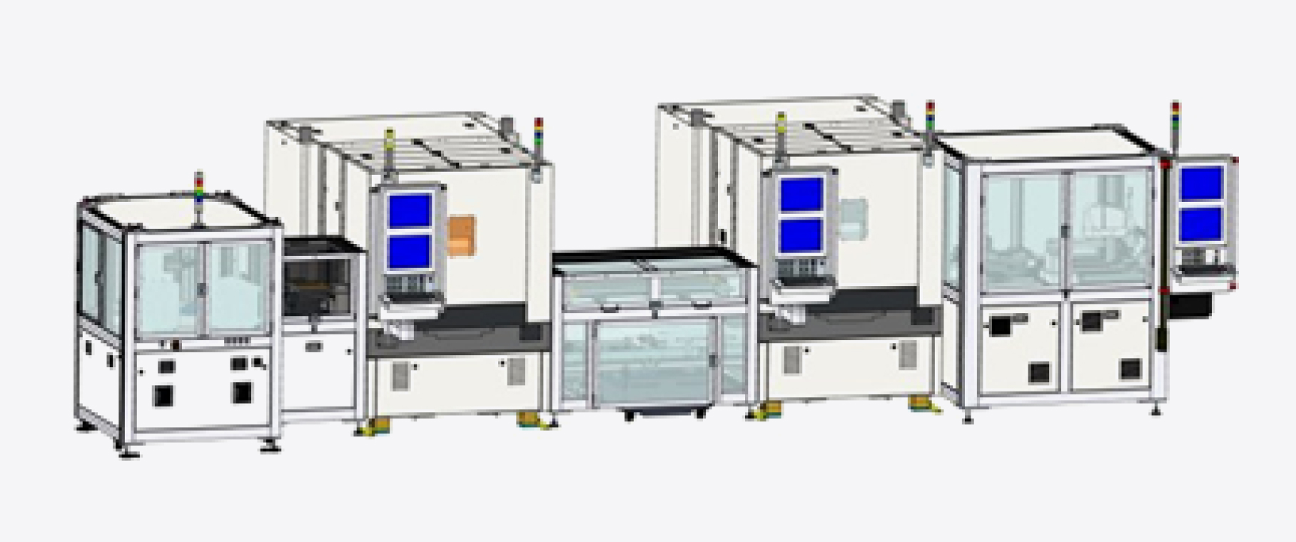 Grafische Darstellung einer PEARL 500X Produktionsline. 