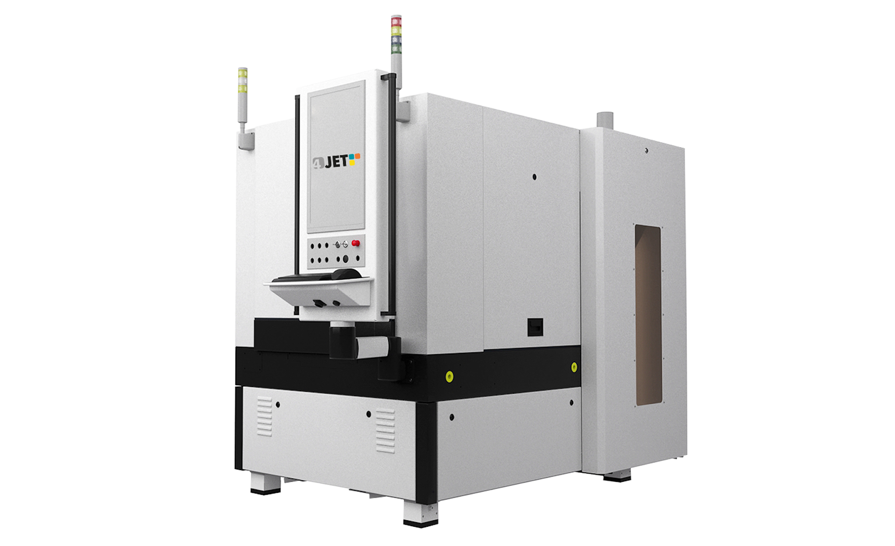 Das Bild zeigt einen Freisteller einer PEARL 500X. Es wird deutlich, nur kleiner Footprint benötigt wird.