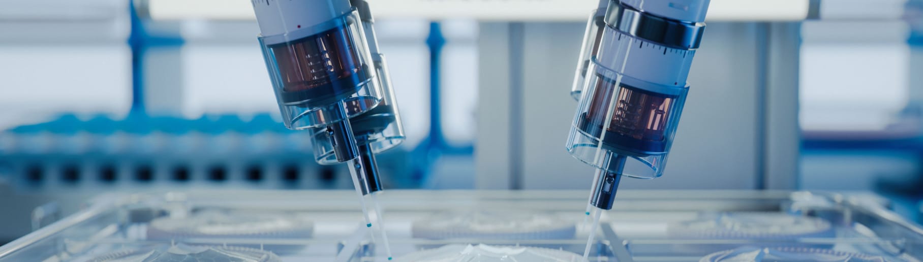 Nahaufnahme eines medizinischen Geräts in einem Labor.