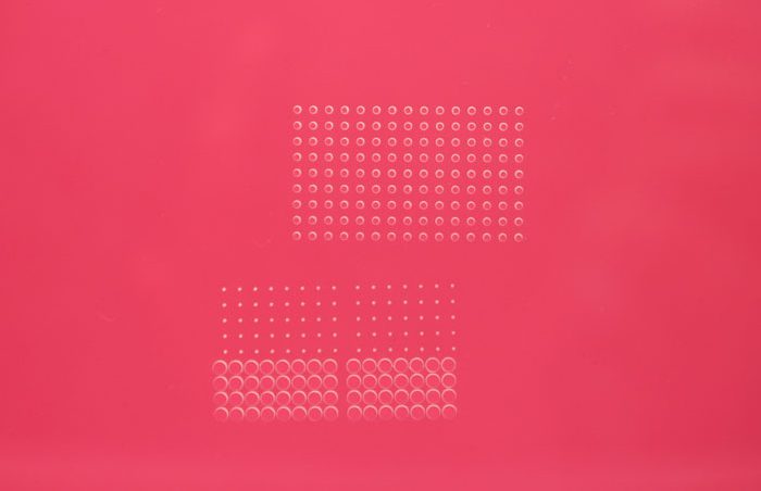 Hole in toughened glass with different diameters
